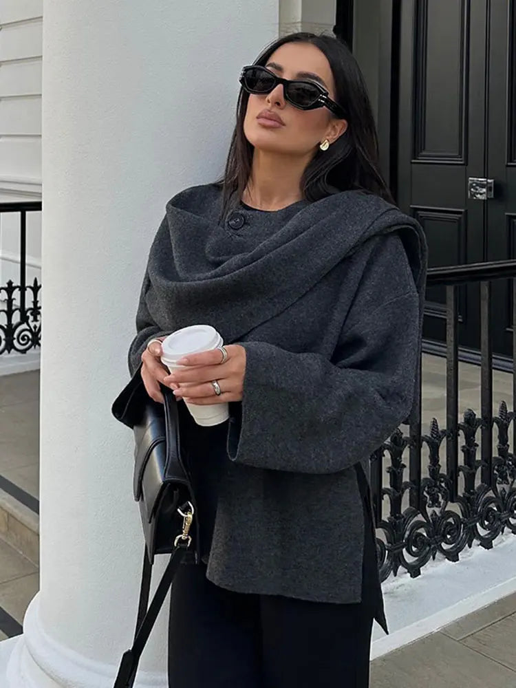 Novel - Classy Scarf Coat