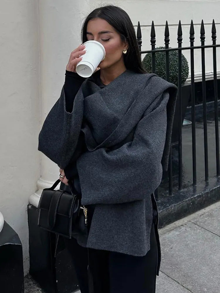 Macey - Classy Scarf Coat