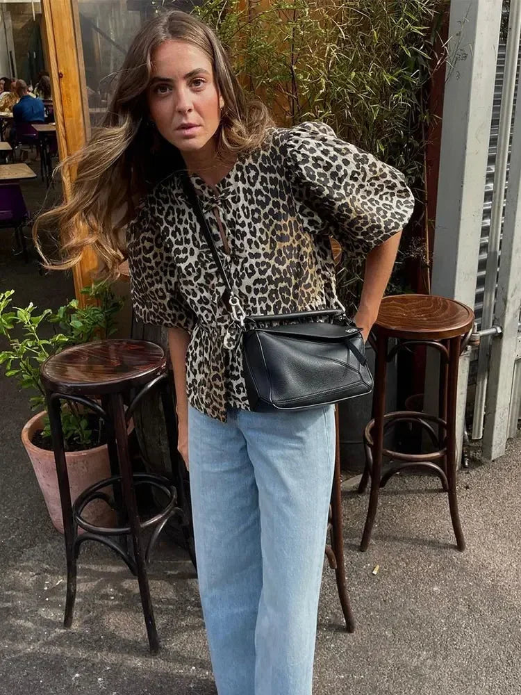 Bella - Leopard Print Top