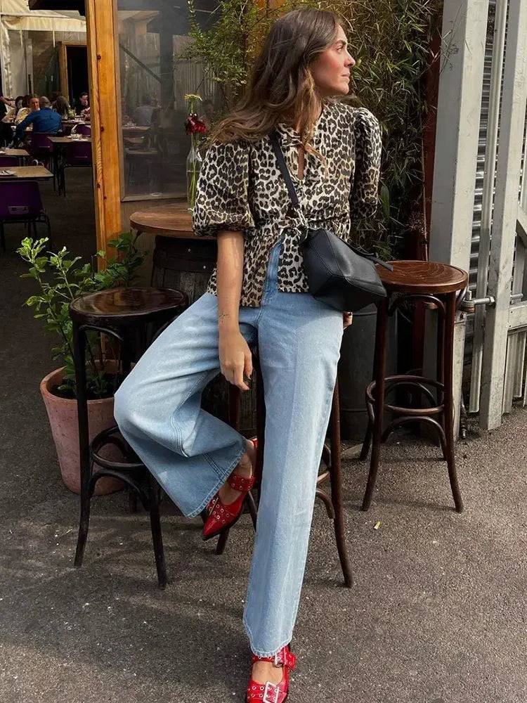 Bella - Leopard Print Top