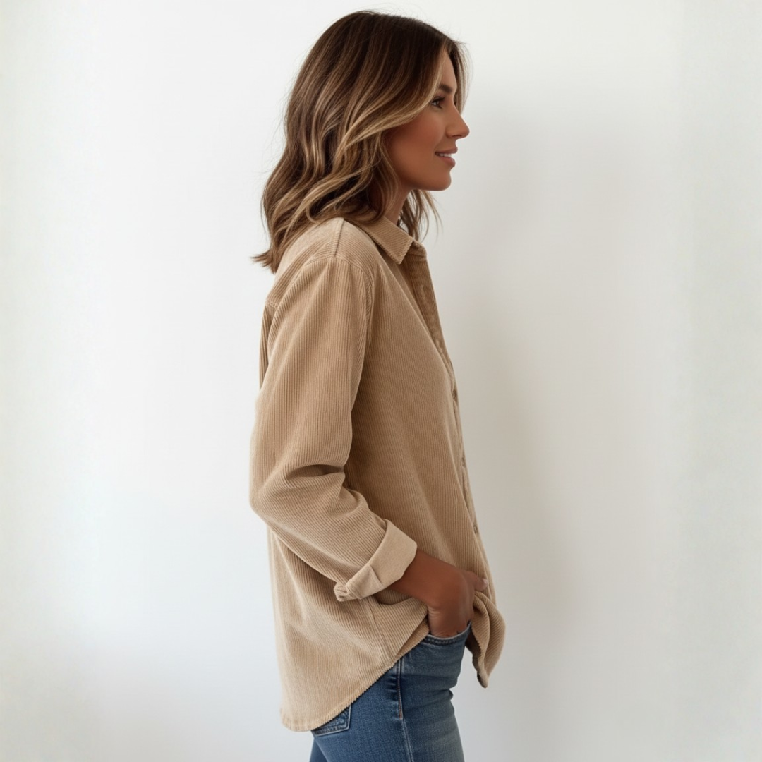 Elivianne - Een corduroy shirt dat geweldig werkt