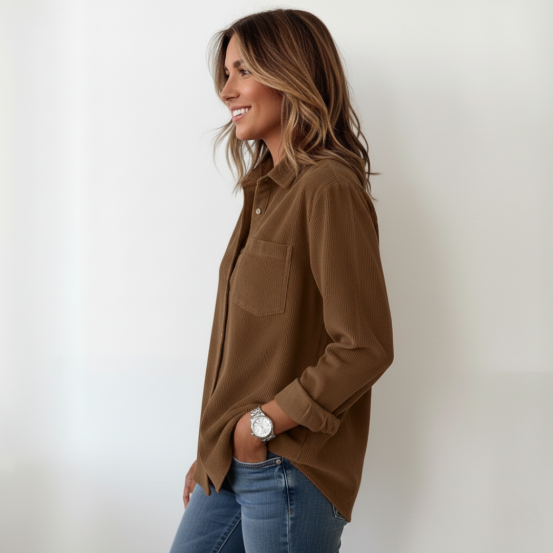 Elivianne - Een corduroy shirt dat geweldig werkt