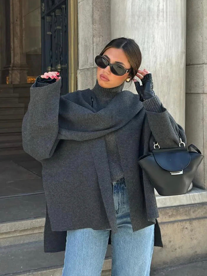 Novel - Classy Scarf Coat