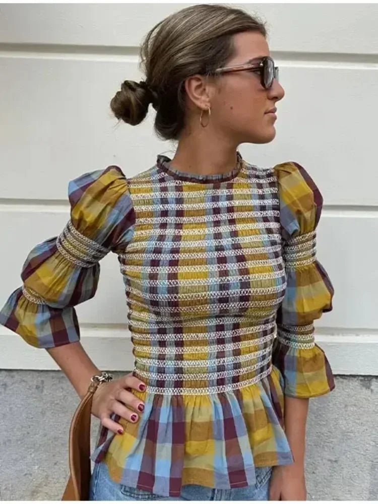 Nova - Prachtige top met pofmouwen