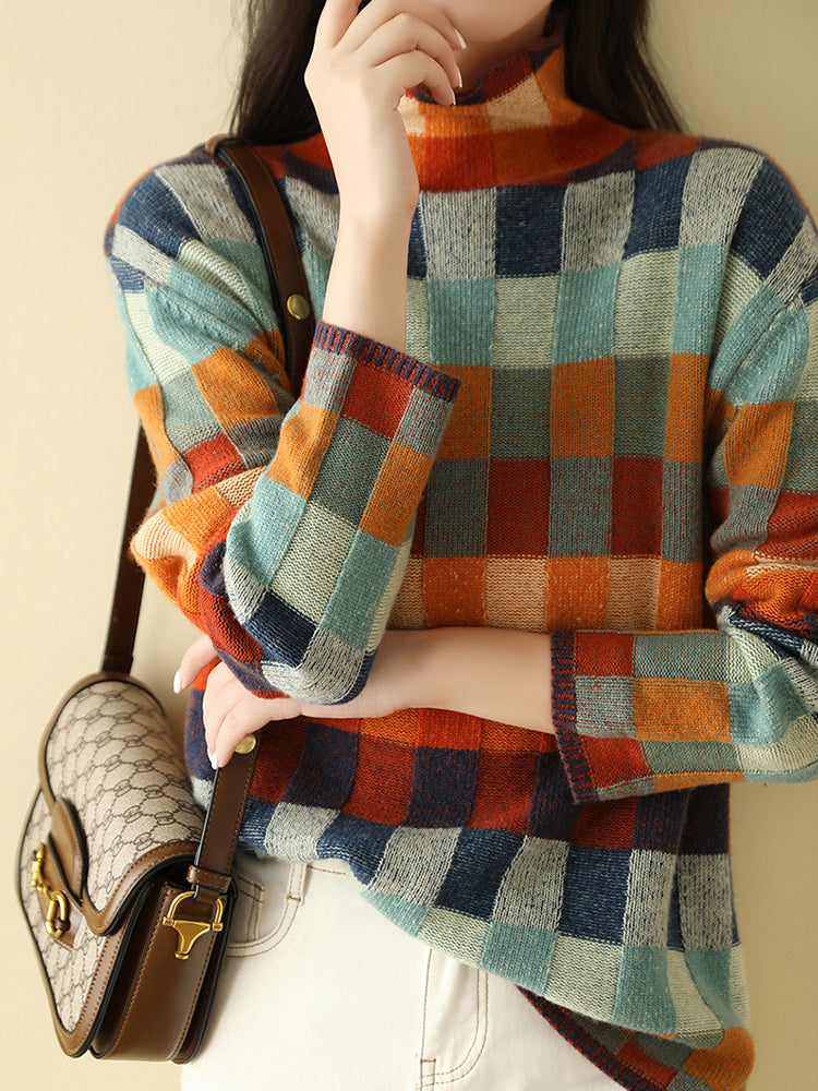 Hodierna - Vrouwen Wintertrui met Geometrisch Motief
