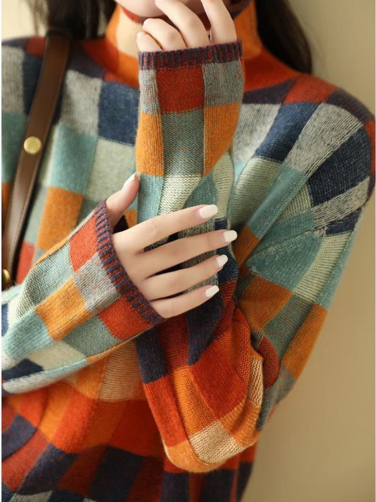 Hodierna - Vrouwen Wintertrui met Geometrisch Motief