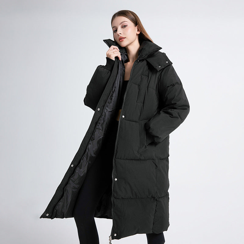 Aurelina - Lange Gewatteerde Winterjas Elegant