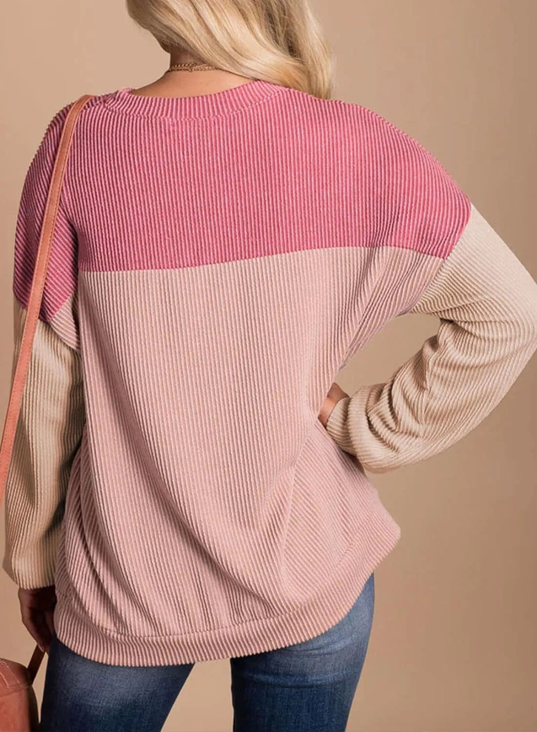 Jantine - Casual pullover sweatshirt met een ronde halslijn