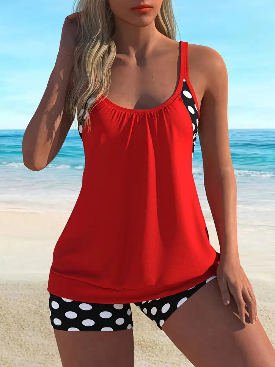 Hesoria - Dames bikini met hoge taille en stippen voor zomerstrand