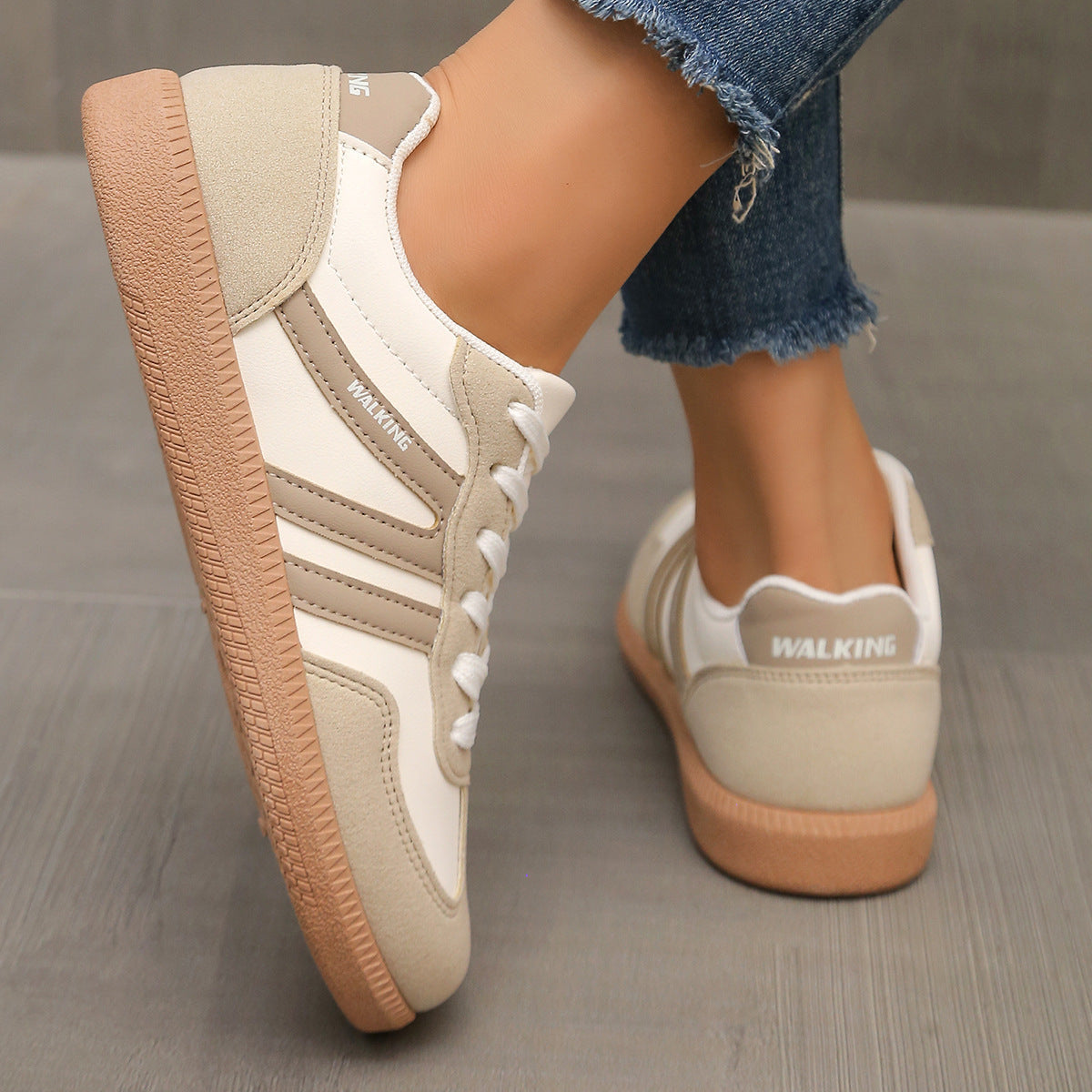 Clementine - Comfortabele damessneakers met ondersteuning van de voetboog