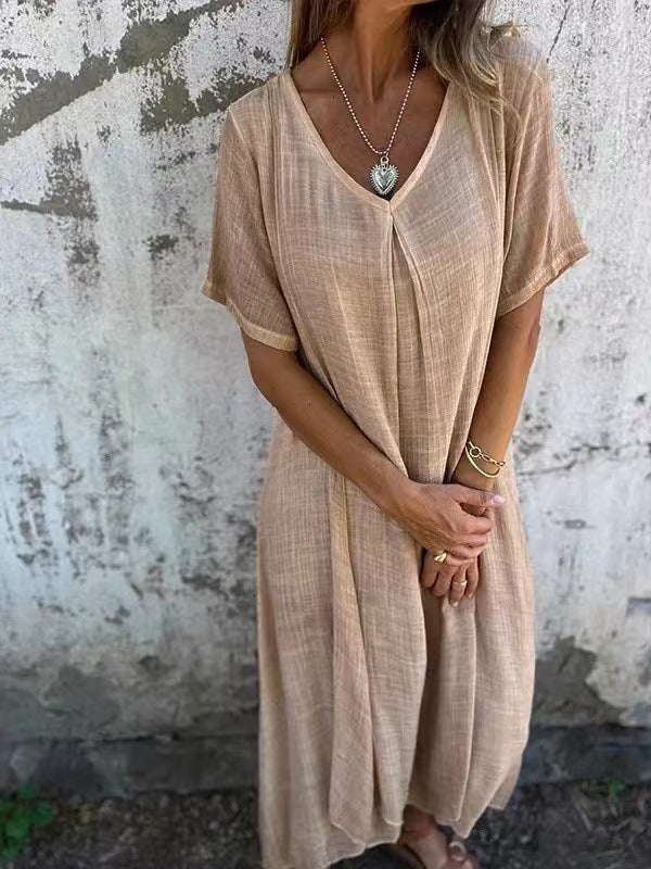 Fiorina - Luchtige zomerjurk in linnenstijl