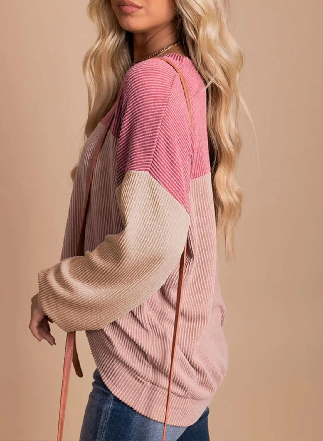 Jantine - Casual pullover sweatshirt met een ronde halslijn