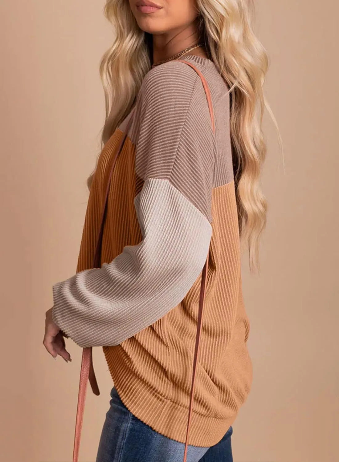 Jantine - Casual pullover sweatshirt met een ronde halslijn