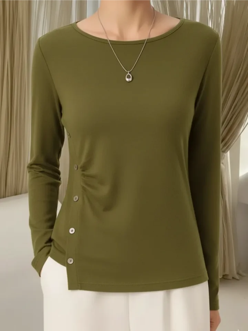Isalynne - Top en Zachte Brei met Knoopdetails