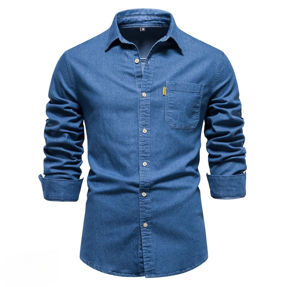 Joah - Denim heren overhemd