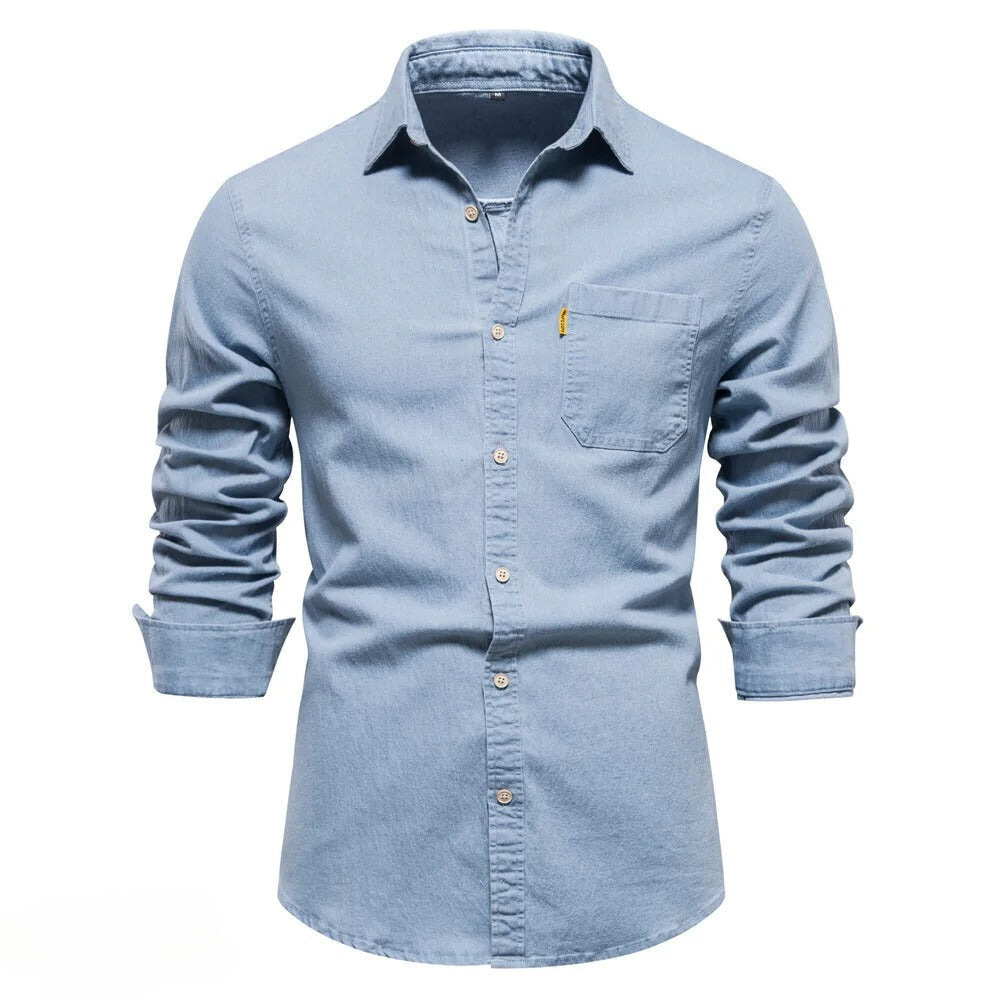 Joah - Denim heren overhemd