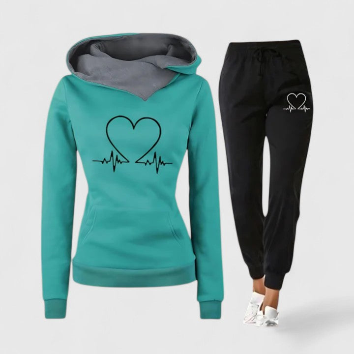 Constance - Dames sweatset met capuchon en comfortabele broek