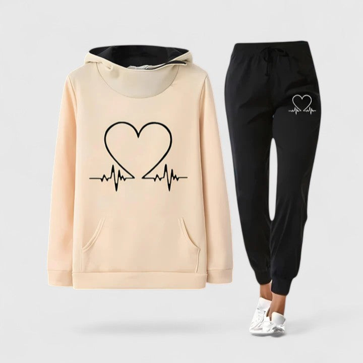 Constance - Dames sweatset met capuchon en comfortabele broek