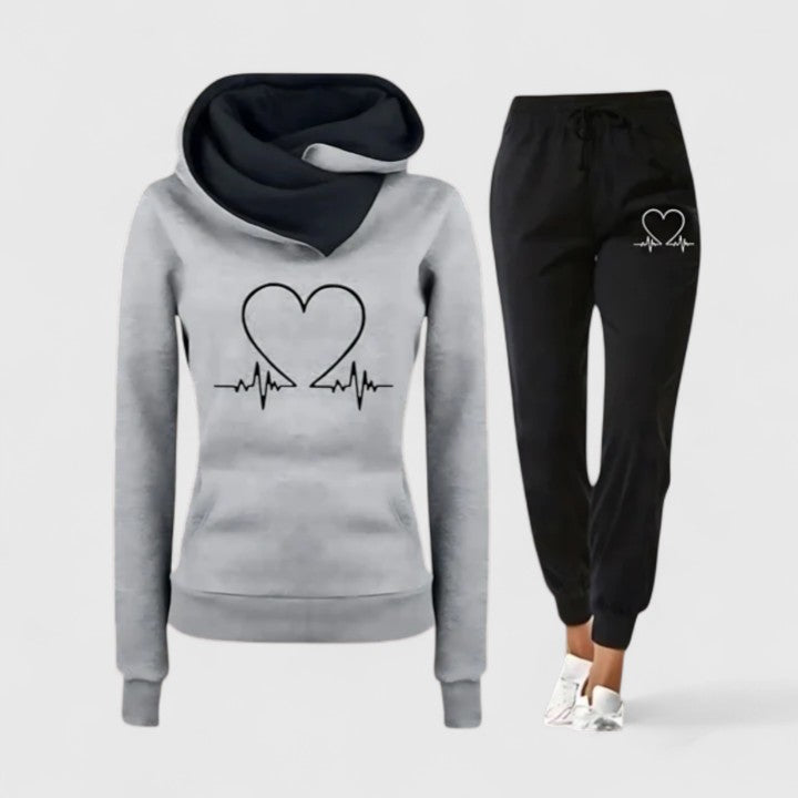 Constance - Dames sweatset met capuchon en comfortabele broek