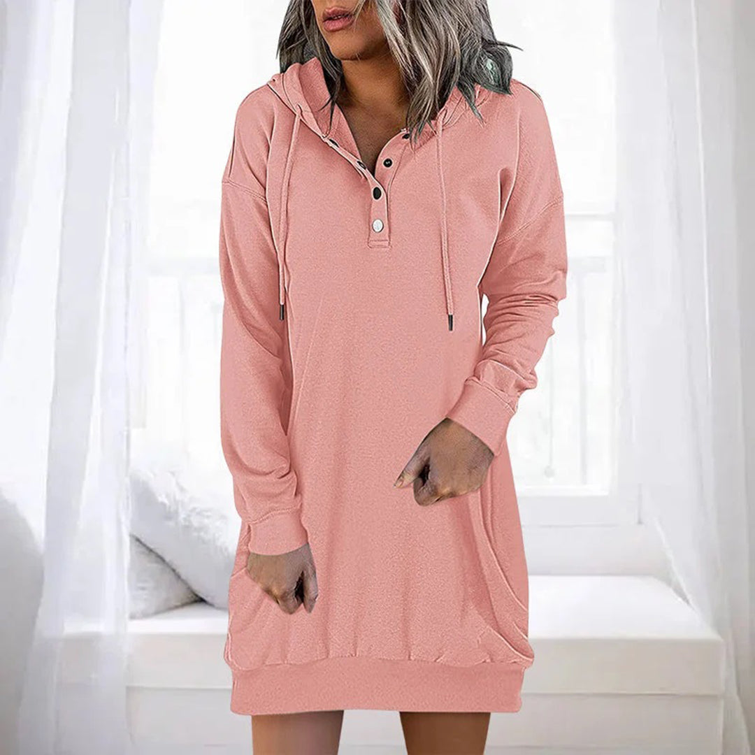 Laurien - Casual hoodie jurk