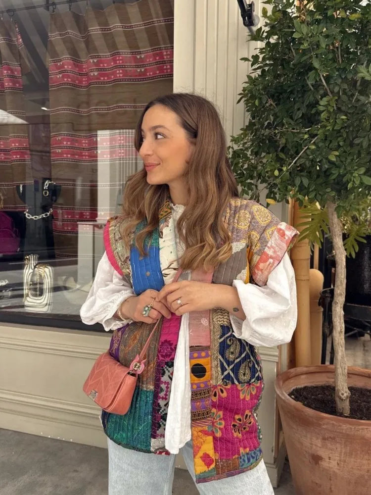 Colorcascade Gilet - Perfect voor het aankomende seizoen!