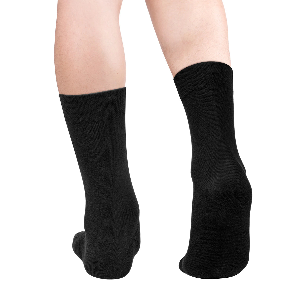YUEDGE-Chaussettes Légères et Respirantes en Coton pour Homme, Vêtement Formel et Décontracté pour Bureau et Affaires, Taille ino -46 EU, 5 Paires/Paquet