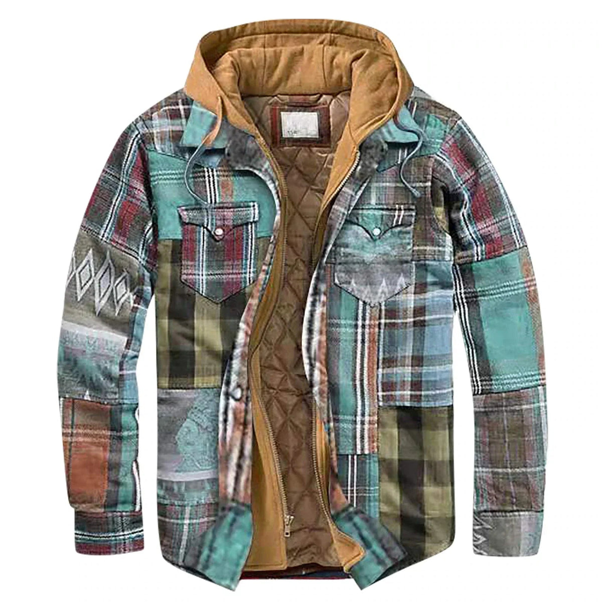 Simon - Heren hoodie met warme gewatteerde voering