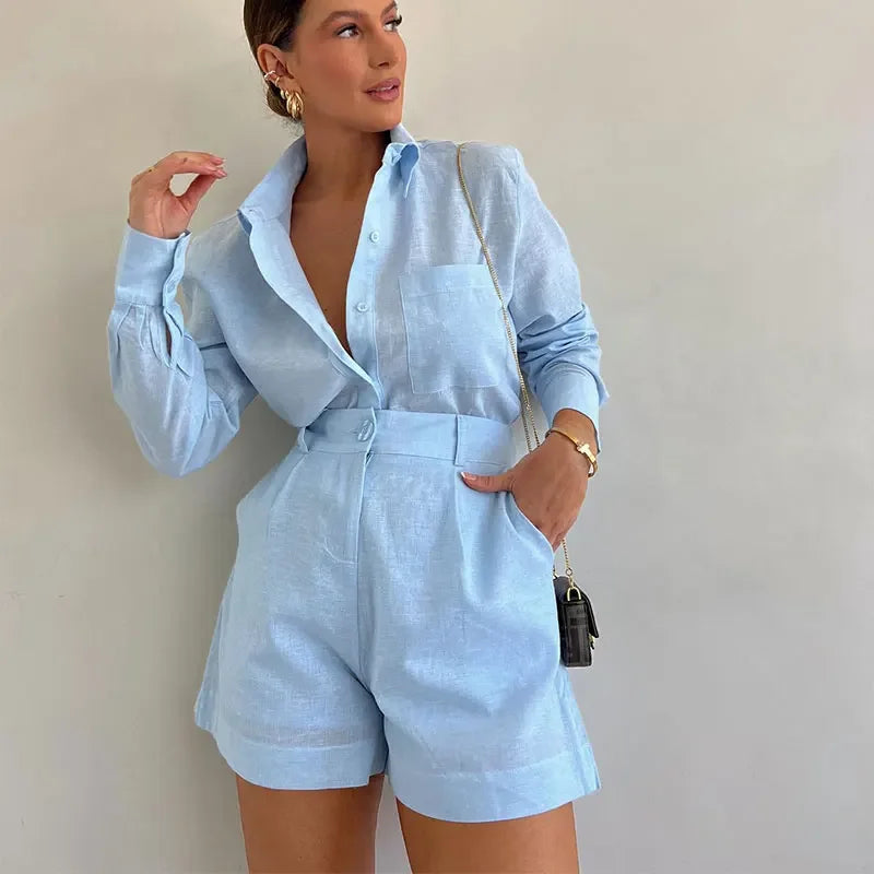 Melanie - Two Piece Linnen Set