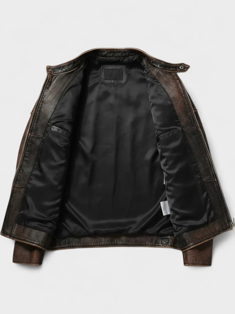 Xavier - Vintage Leren Jas voor Mannen