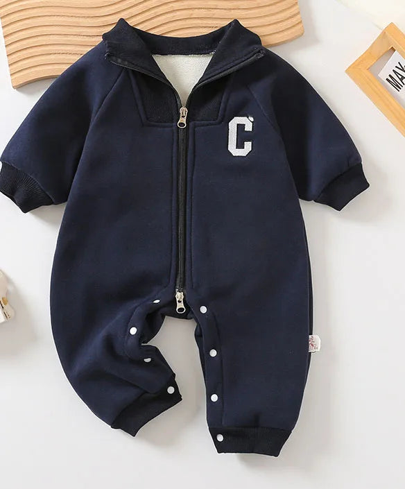 MILANCEL – barboteuse pour bébé, doublure épaisse, combinaisons pour garçons, doublure en fourrure, vêtements pour tout-petits, tenue pour garçons, automne 2024
