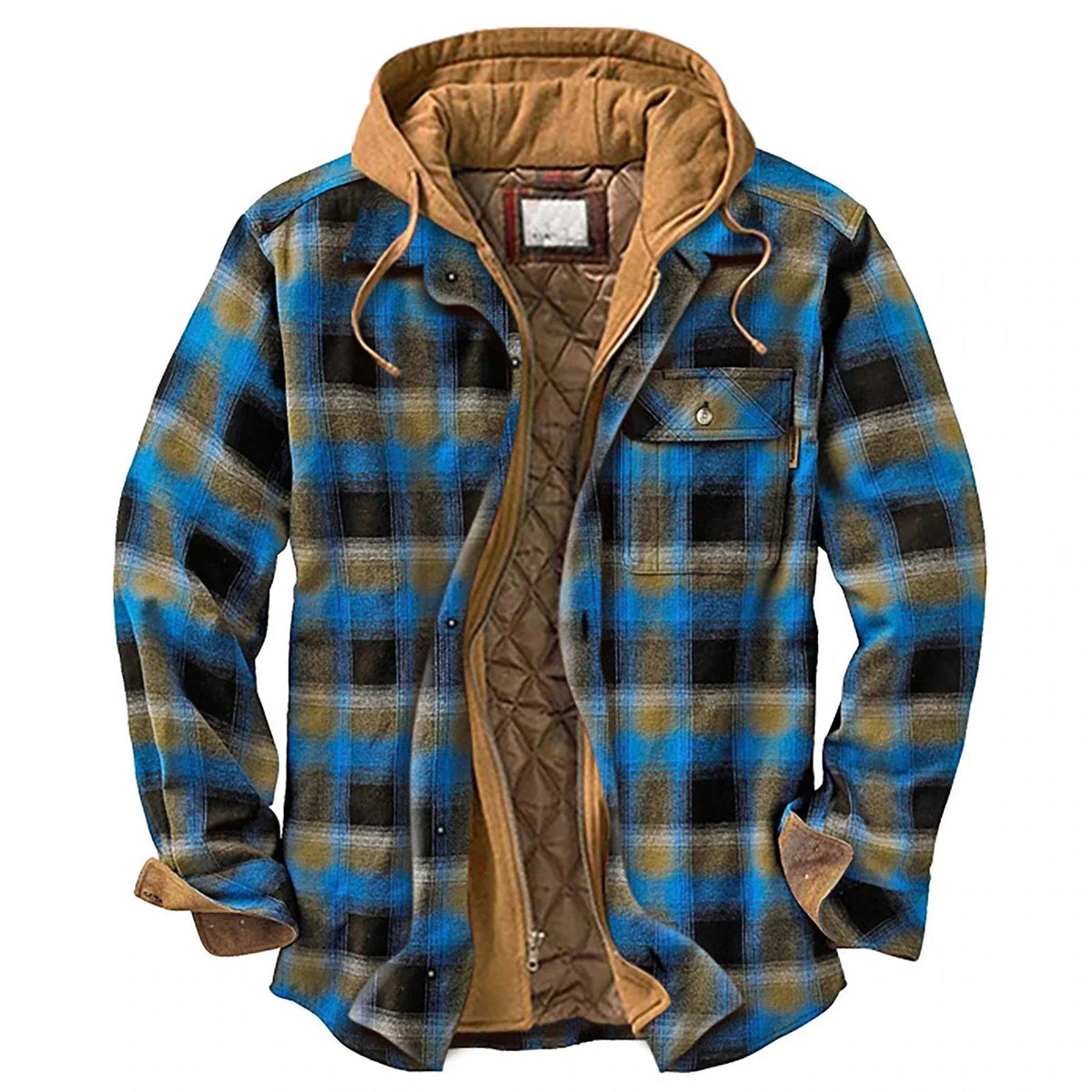 Simon - Heren hoodie met warme gewatteerde voering