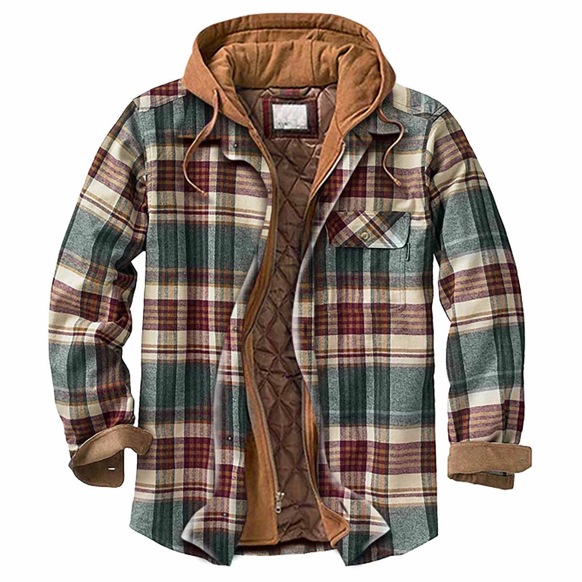 Simon - Heren hoodie met warme gewatteerde voering