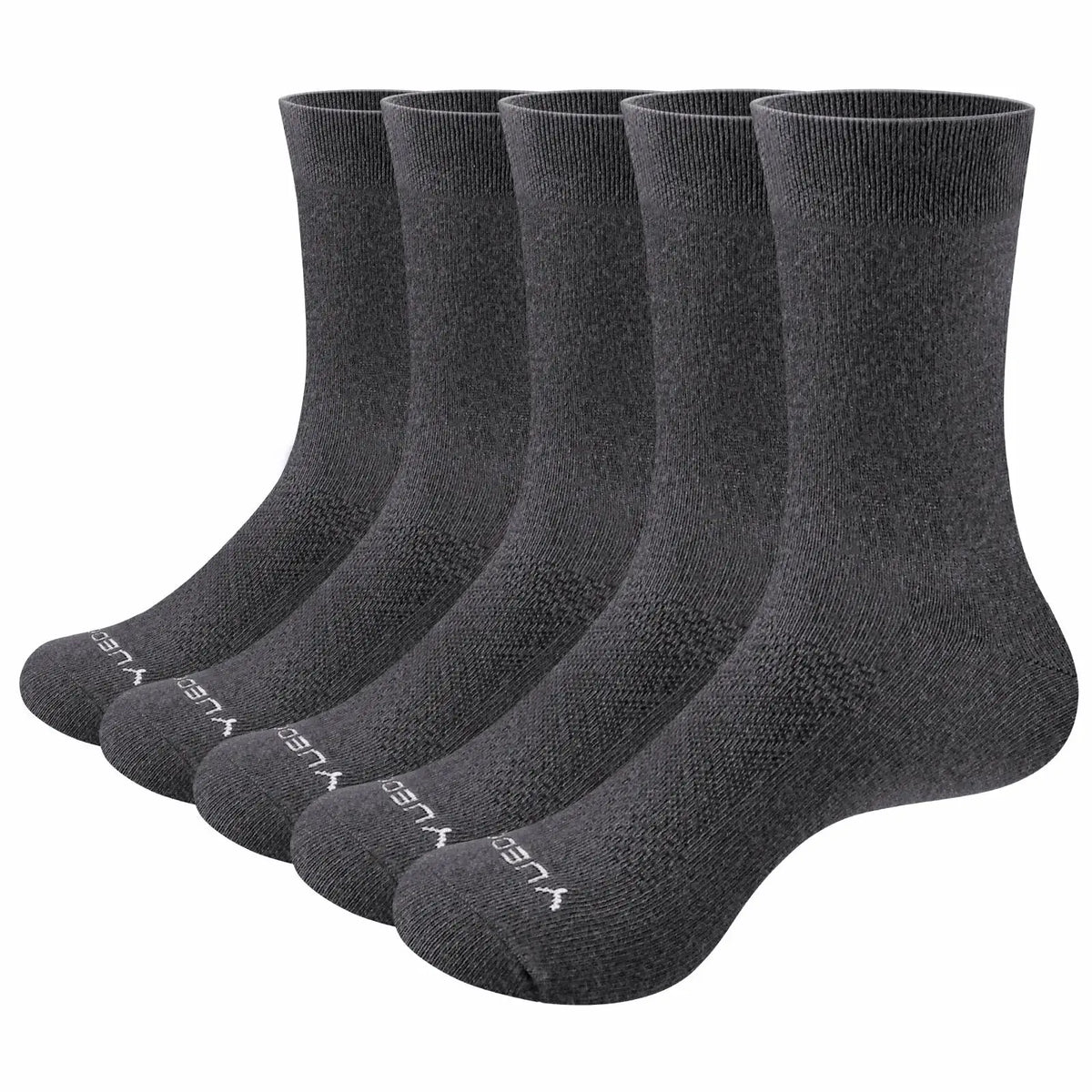 YUEDGE-Chaussettes Légères et Respirantes en Coton pour Homme, Vêtement Formel et Décontracté pour Bureau et Affaires, Taille ino -46 EU, 5 Paires/Paquet
