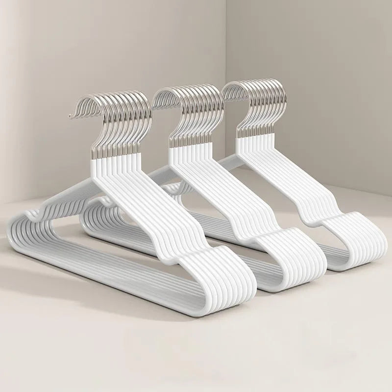Nano Trace - Cintres antidérapants gratuits pour enfants, porte-vêtements pour bébé enduit de vinyle épaissi, cintres multicolores pour vêtements pour tout-petits