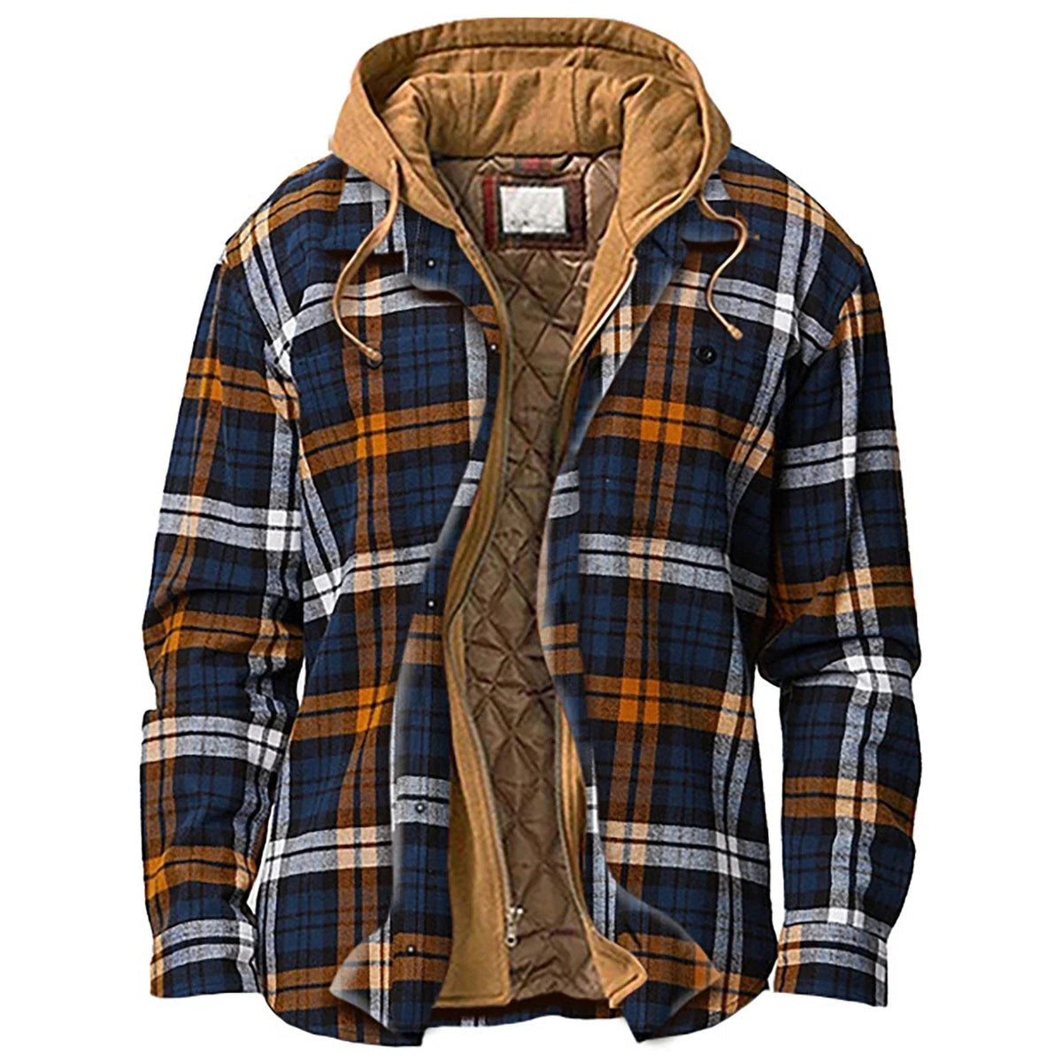 Simon - Heren hoodie met warme gewatteerde voering