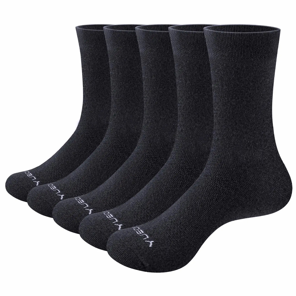 YUEDGE-Chaussettes Légères et Respirantes en Coton pour Homme, Vêtement Formel et Décontracté pour Bureau et Affaires, Taille ino -46 EU, 5 Paires/Paquet