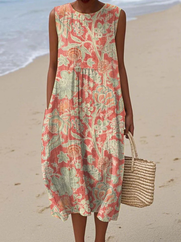 Tazira - Vrouwelijke Zomerjurk met prachtige print