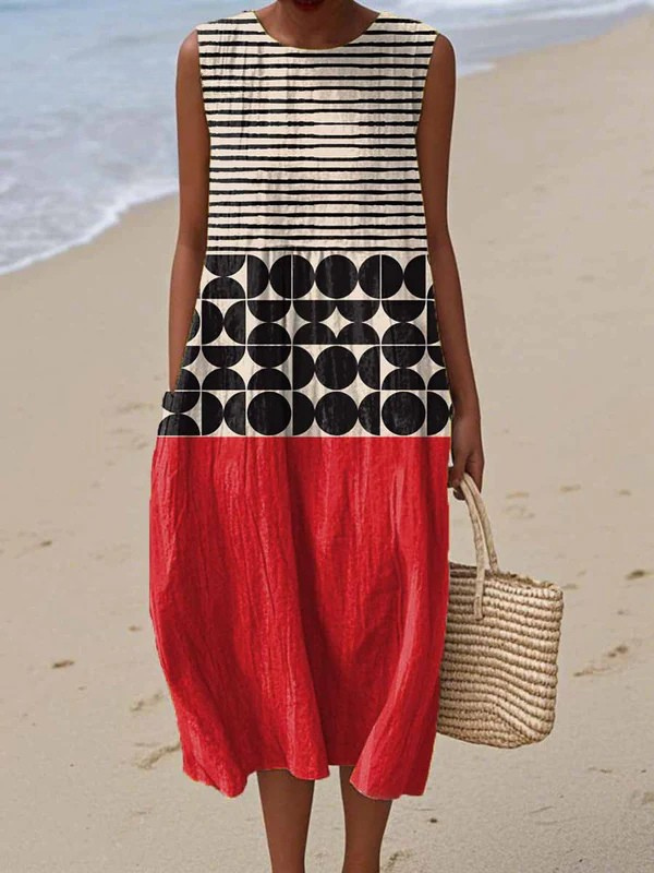 Tazira - Vrouwelijke Zomerjurk met prachtige print