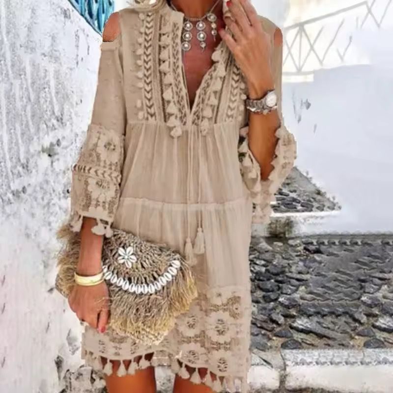 Sorelle - Elegante en handgemaakte Corfu-jurk