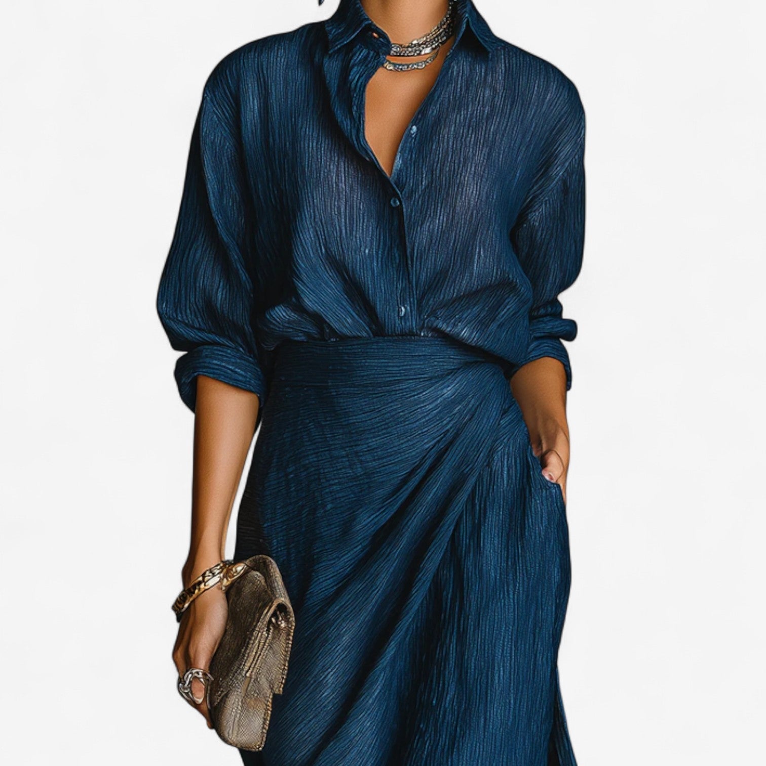 Tavianne - Lange Maxi Jurk Oceaan