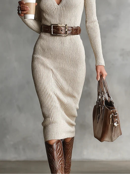 Joralyssa - Midi Sculpting Jurk