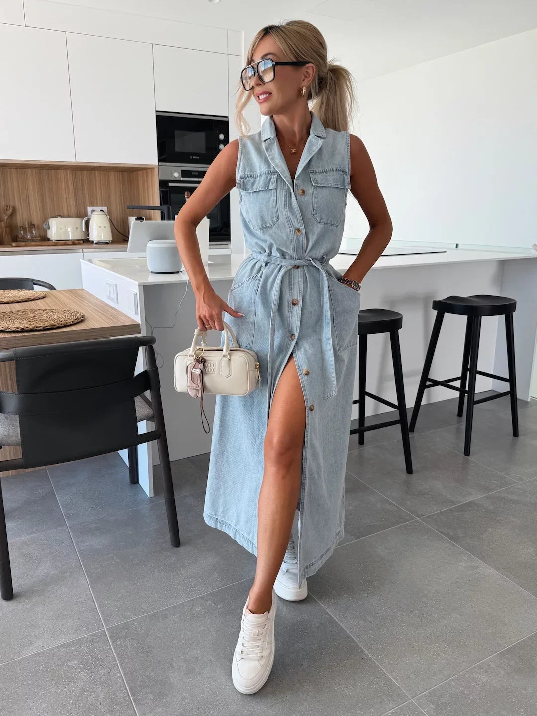 Diane - Maxi Denim Jurk