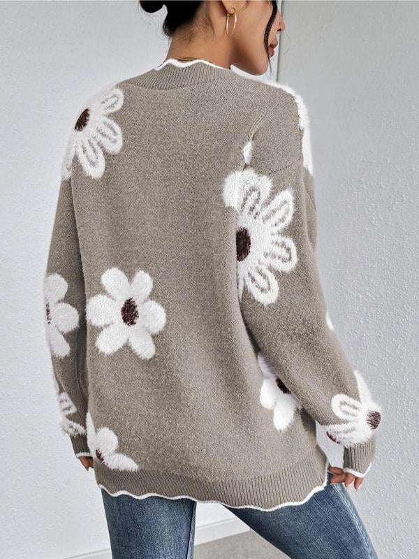 Odette - Elegante Bloementrui met Gegolfde Rand