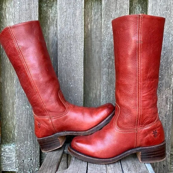 Marivellea - Retro Leren Laarzen voor Dames