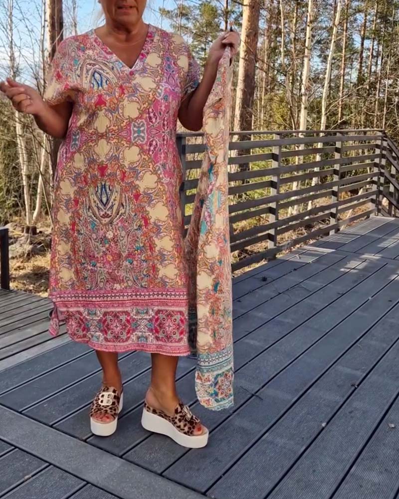 Ailina - Prachtige dames zomerjurk