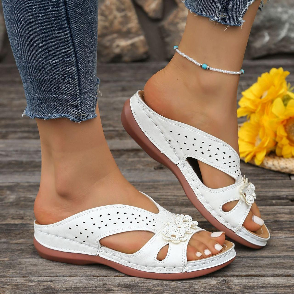 Norabel - Sandalen met orthopedische comforthak – Stabiliteit, lichtheid en natuurlijke houding