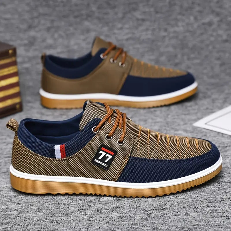 Ethan - Heren canvas schoenen met comfortabele zool