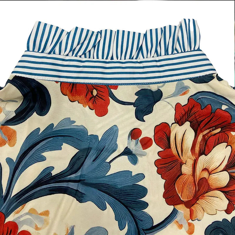 Marvella - Bloemige Vintage Elegante Blouse