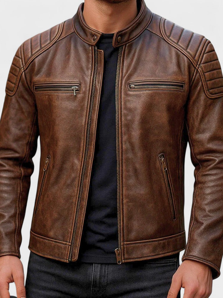 Xavier - Vintage Leren Jas voor Mannen