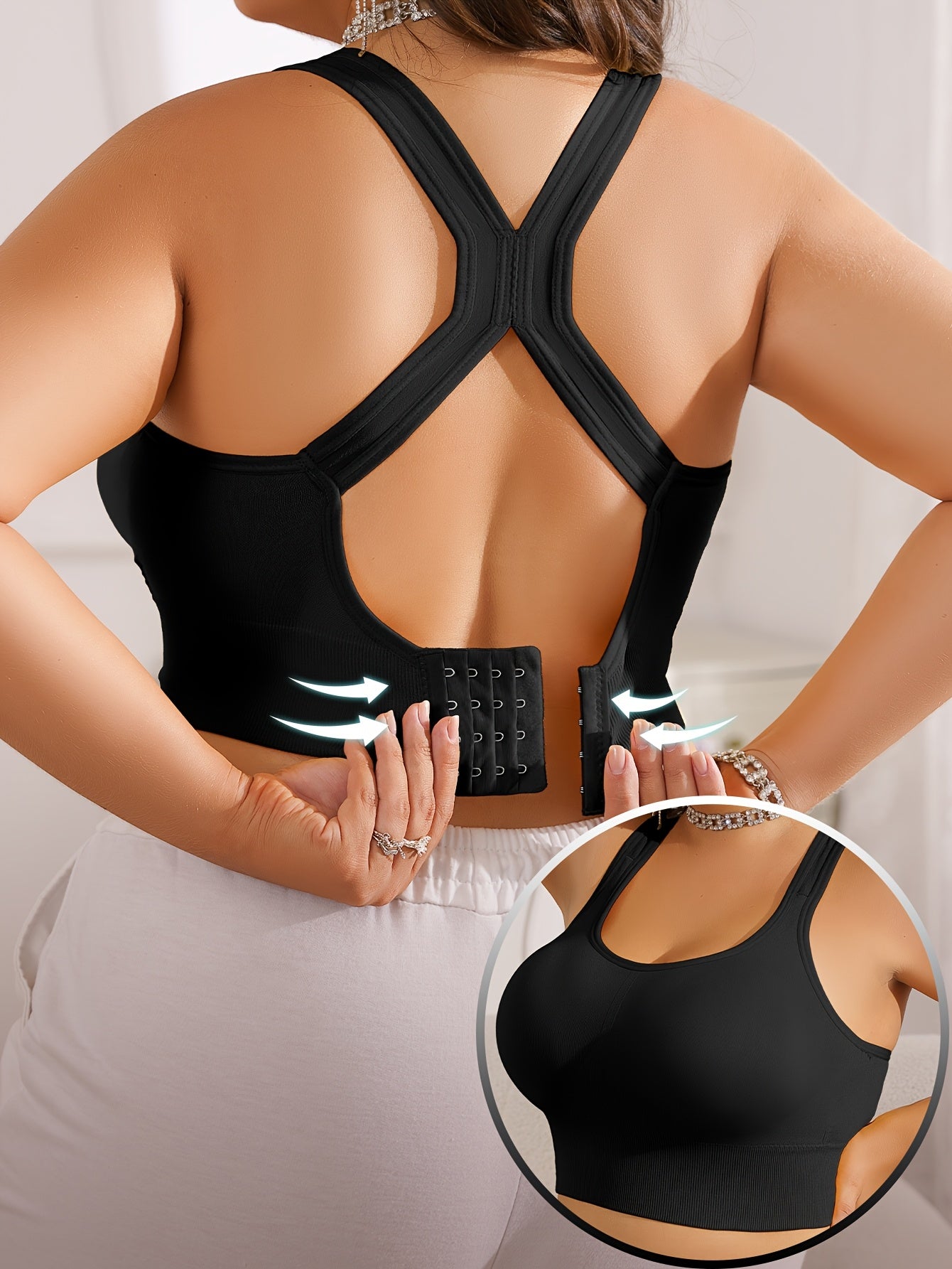 Vittoria - Sportbeha Plus Size met verwijderbare pads en verstelbare bandjes